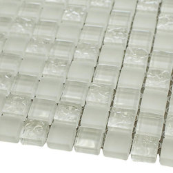 Super White Square Glass Mosaic Tiles - Home Accessories & Decor
