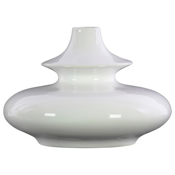 Mugello Vase, Glossy White, Large