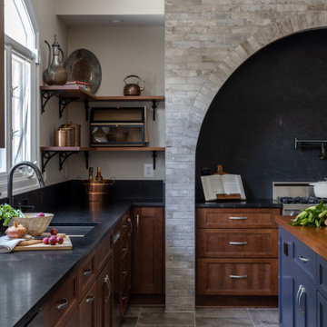 Transitional Modern English Cottage Kitchen
