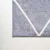 Cole Minimalist Diamond Trellis Gray/White 4'x6' Area Rug