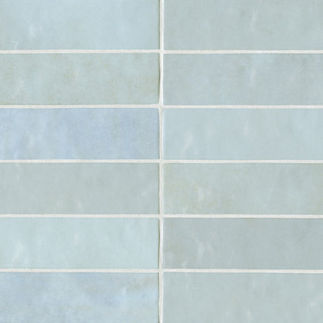 Cloe 2.5"x8" Artisan Ceramic Subway Tile, Baby Blue