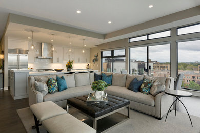 Inspiration for a living room remodel in Minneapolis