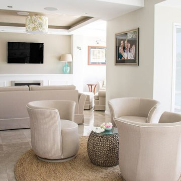Rosebank, Hope Island, Informal Living with tub chairs for a relaxed socialising