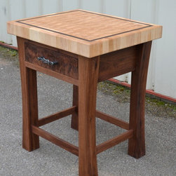 End Grain Butcher Block Island - Kitchen Islands And Kitchen Carts