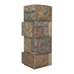 158-FORTRESS STONE CORNER 11" W(EACH SIDE) &times; 24"H &times; 1 1/2"D - Wall Panels