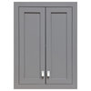 Madison Collection Wall Cabinet In Cashmere Grey