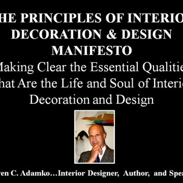 THE PRINCIPLES OF INTERIOR DECORATION & DESIGN __MANIFESTO