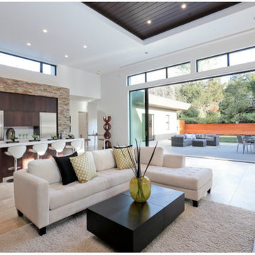 All Natural Stone Vein Cut Tile for California Home