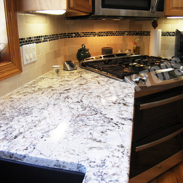Kitchen Remodel with Aqua (Granite) and White Springs (Granite)