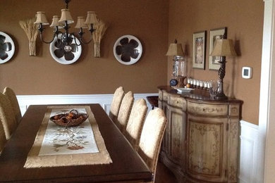 Inspiration for an eclectic dining room remodel in Chicago