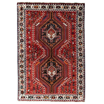 Persian Rug Shiraz 5'5"x3'9" Hand Knotted