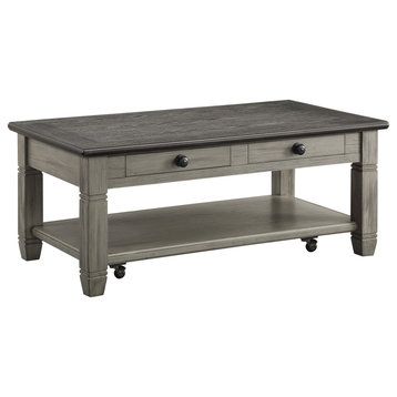 Lark Occasional Collection, Coffee and Antique Gray, Cocktail Table