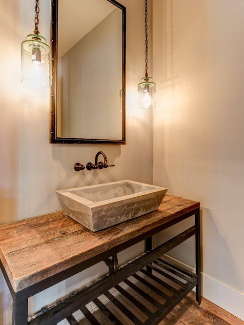 Industrial Powder Room Design Ideas, Remodels & Photos