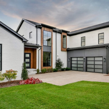 Contemporary White and Wood Exterior