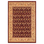 Bareens Designer Rugs - Boho Chic Ziegler Winnie Red Beige Hand-Knotted Wool Rug - 7'11'' x 10'0'' - Enhance the ambiance of your home with this magnificent Persian-influenced Turkish hand-knotted rug made by skilled artisans capable of creating the most exceptional vegetable dyes and hand-spun wool. This exquisite handmade rug is a one-of-a-kind Peshawar Kafkaz, otherwise identified as Chobi, Chobi Peshawar, Oushak, or Ziegler rug. These handmade rugs are crafted in Pakistan utilizing superior-quality wool imported from Australia, New Zealand, and Korea in two types of weaves: the Persian weave and the Mori weave. This rug is meticulously crafted by hand using the finest natural vegetable dyes extracted from local plants. The artisans use a blend of hand-spun local and fine merino wool, resulting in a rug with a compelling texture, higher lanolin content, and longer staple. The artisans occasionally incorporate natural or artificial silk into the pile to enhance specific motifs. The finished product is an awe-inspiring execution of flawless design and an understated palette that exudes elegance.