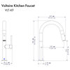 ZLINE Voltaire Kitchen Faucet in Chrome (VLT-KF-CH)