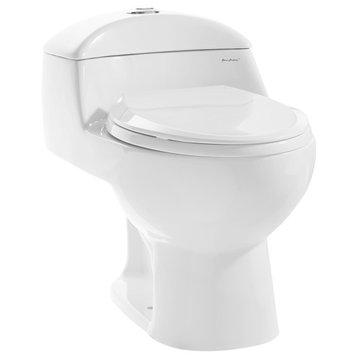 Swiss Madison SM-1T803 Chateau 1.1 / 1.6 GPF Dual Flush One Piece - White