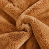 Fox Faux Fur Throw Blanket, Burnt Orange, 50''x60''