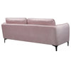 Poppy Velvet Sofa, Pink