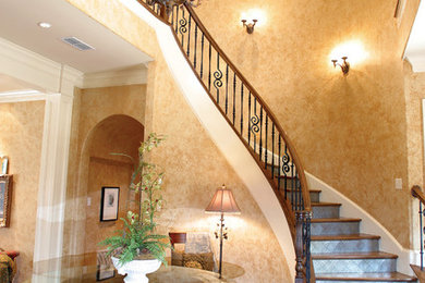 Example of a tuscan staircase design in Houston