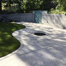 Concrete patio