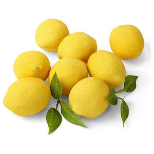 2/4/6X Lifelike Artificial Plastic Fake Fruit Yellow Green Lime Lemon Home Decor 