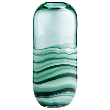 Cyan Torrent Vase 10885 - Green