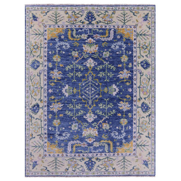7' 11" X 10' 1" Turkish Oushak Hand-Knotted Wool Rug - Q11733