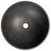 16 Inch Lava Stone Round Sloped Vessel Sink for Bathroom, Round