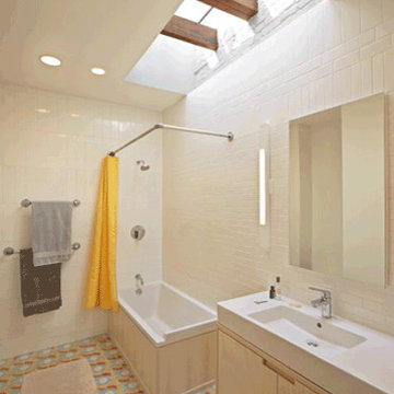 Swirl Cement Tile Install