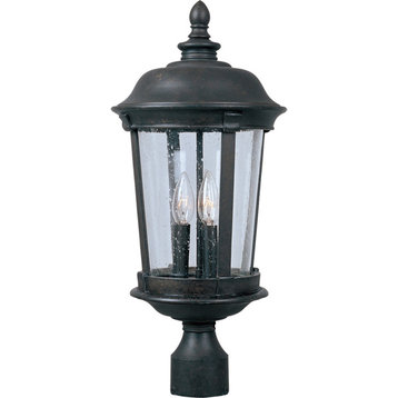 Maxim Dover DC Dover Cast 3-Light Outdoor Pole/Post Lantern 3022CDBZ - Bronze