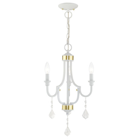 Glendale 3 Light White Mini Chandelier (41273-03)