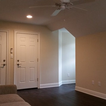 Recent project. Attic storage to game room. Before and after