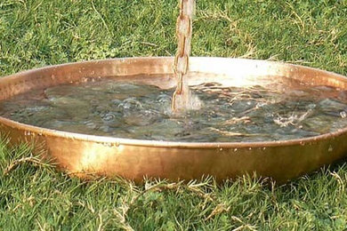 Copper Hammered Anchoring Basin 15 inches