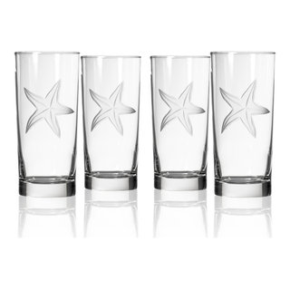 Rolf Glass Dragonfly Cooler Highball 15oz - Set of 4 Glasses