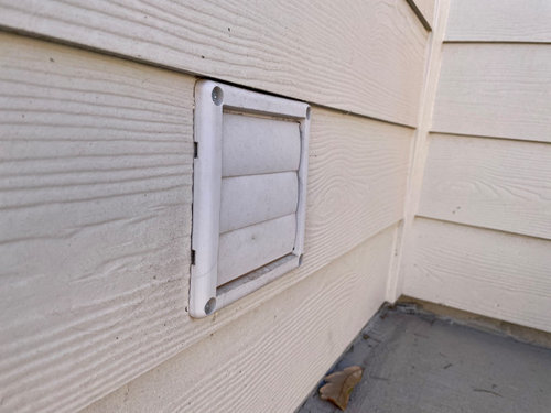 install dryer vent existing vinyl siding
