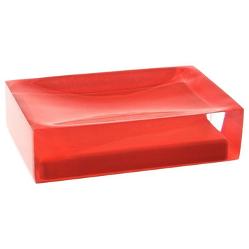 Free Standing Soap Dish, Red