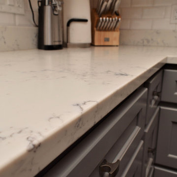 Upgraded Gray Maple Kitchen. Haas Signature Collection