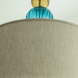 House of Accent Colors: Family Room, Playroom and Kitchen - Kitchen Island Lighting