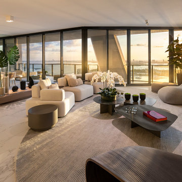 Model Apartment at Zaha Hadid's One Thousand Museum in Miami