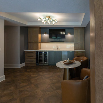 Two-Tiered Basement Designed for Family Fun