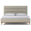 Apt2B Cooper Upholstered Bed, Straw, Eastern King