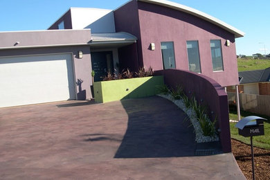 Photo of a large modern home design in Other.