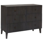 Elk Lighting - Elk Lighting Bolt 3-Drawer Chest, Light Grey - Built by hand with a hand-applied grey finish, this rustic 3-drawer chest has a ribbed wood exterior. Ideal for bedroom storage, it is suited to modern farmhouse style.
