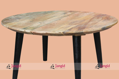 Mango Wooden Round Cafeteria Table