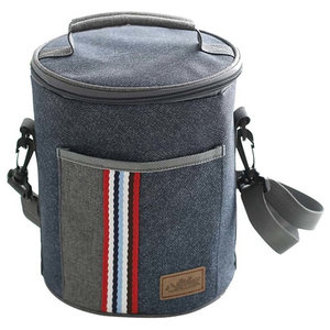 tote with red interior