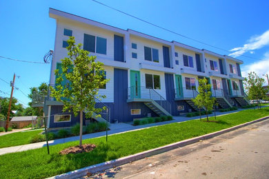 Inspiration for a modern home design remodel in Denver
