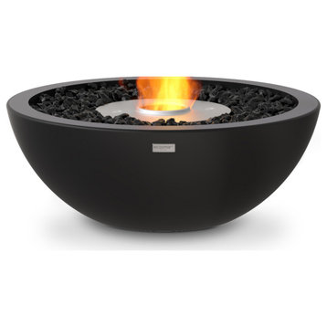 EcoSmart™ Mix 600 Concrete Fire Pit Bowl - Smokeless Ethanol Fireplace, Graphite, Ethanol Burner