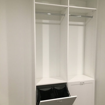 Modern high end walk in closet