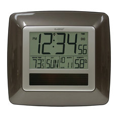 50 Most Por Contemporary Digital Wall Clocks For 2018 Houzz La Crosse Technology Solar Atomic Digital Wall Clock Indoor Temperature